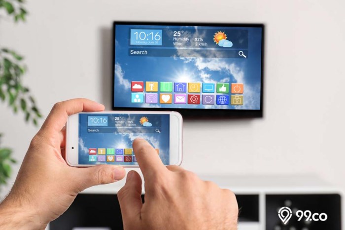 Cara menyambungkan smartphone ke TV tanpa kabel