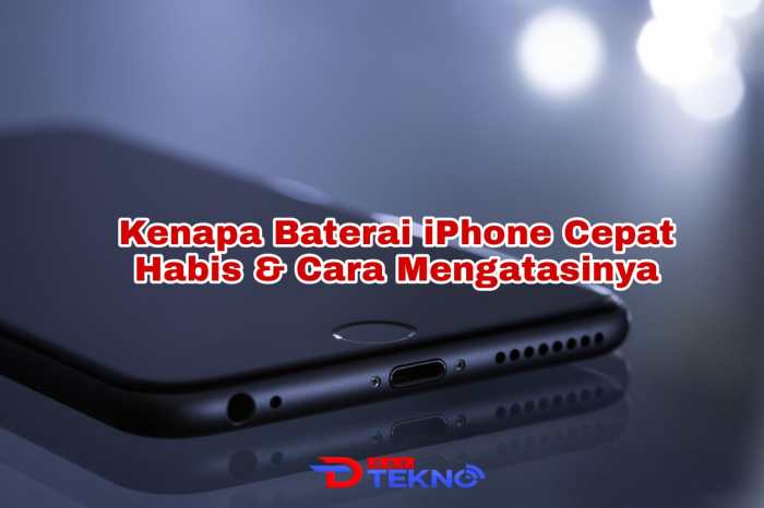 Cara mengatasi baterai cepat habis di iPhone