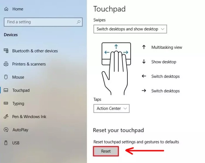 Cara mengatasi masalah touchpad laptop yang error